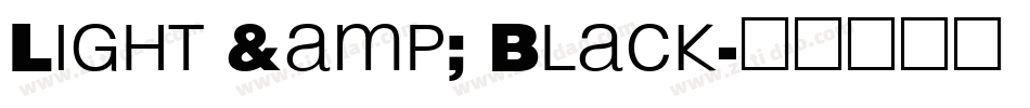Light & Black字体转换